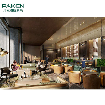 Stanza di lusso Sofa Plywood Core di Hilton Hotel Lobby Furniture Living