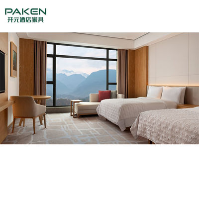 Insieme di camera da letto moderno su misura della mobilia della camera di albergo per l'albergo di lusso cinque stelle