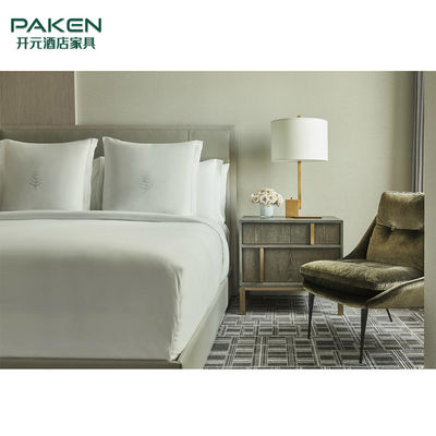 Insieme di legno su misura della mobilia della camera da letto dell'hotel cinque stelle di progettazione moderna
