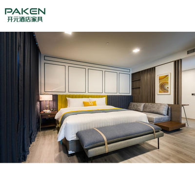 La mobilia naturale della camera da letto dell'hotel di Paken dell'impiallacciatura del ODM mette