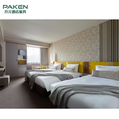Base grigia del letto di ISO14001 1800mm	Mobilia moderna dell'hotel