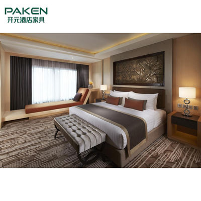 Il ODM ha personalizzato gli insiemi di camera da letto di legno solidi dell'hotel della stella di dimensione 4