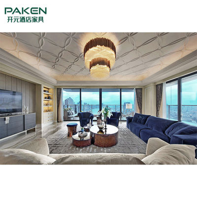 Lo stile di lusso ed elegante personalizza la mobilia moderna del salone della mobilia della villa