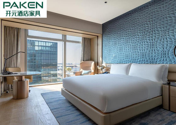 Decorazione molle della parete della camera da letto di didascalia di colore della tappezzeria di Hilton Hotel Bedroom Sets Coordinating