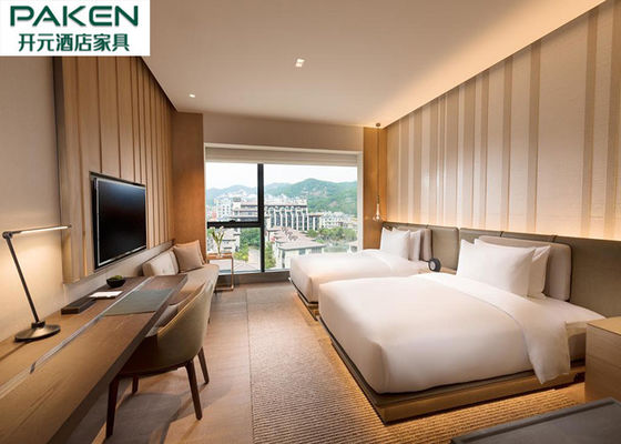 Hilton Hotel Bedroom Furnitures Leisure una tappezzeria stile americana di cinque serie domestiche della stella/serie della camera doppia