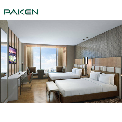 La serie di camera da letto cinque stelle moderna su ordine della stanza del progetto dell'hotel di Foshan ha riparato gli insiemi della mobilia
